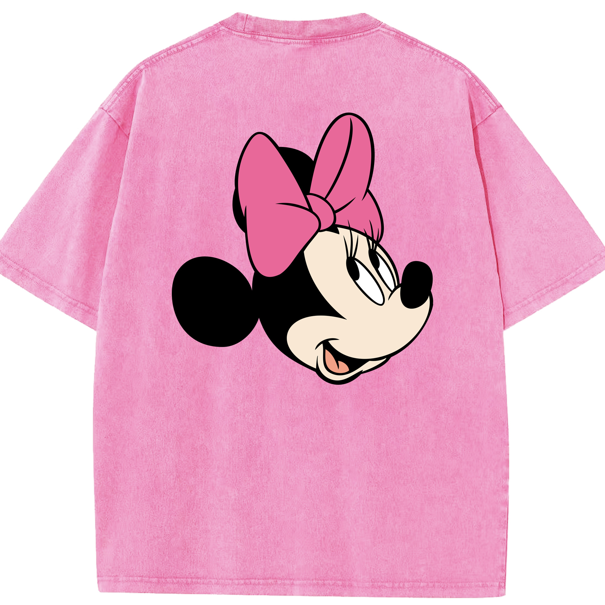 （画像用） ミッキーマウス Mickey Mouse 綿100% ヴィンテージ風 半袖Tシャツ（背面プリント）